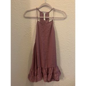 Free People ruffle slip dress